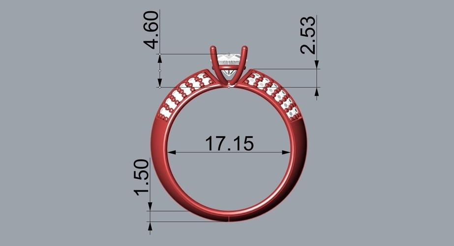 DIAMOND RING 3D Print 510893