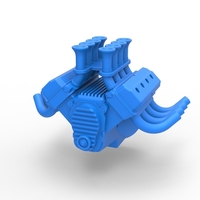 Engine V8 for vintage dragster 1:25 - Thumbnail 3