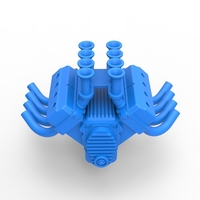 Engine V8 for vintage dragster 1:25 - Thumbnail 5