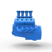 Engine V8 for vintage dragster 1:25 - Thumbnail 7