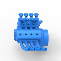 Engine V8 for vintage dragster 1:25 - Thumbnail 8