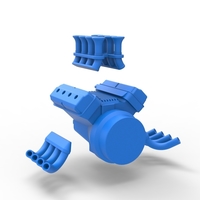 Engine V8 for vintage dragster 1:25 - Thumbnail 14