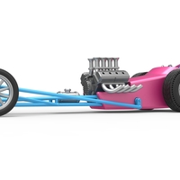 Front engine old school dragster with shell V5 1:25 - Thumbnail 2