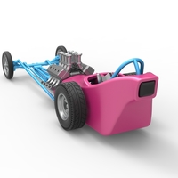 Front engine old school dragster with shell V5 1:25 - Thumbnail 12