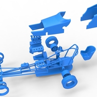 Front engine old school dragster with shell V5 1:25 - Thumbnail 16