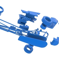 Front engine old school dragster with shell V5 1:25 - Thumbnail 17