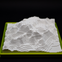 Small 3D height map of Serra da Estrela (Portugal) 3D Printing 510985