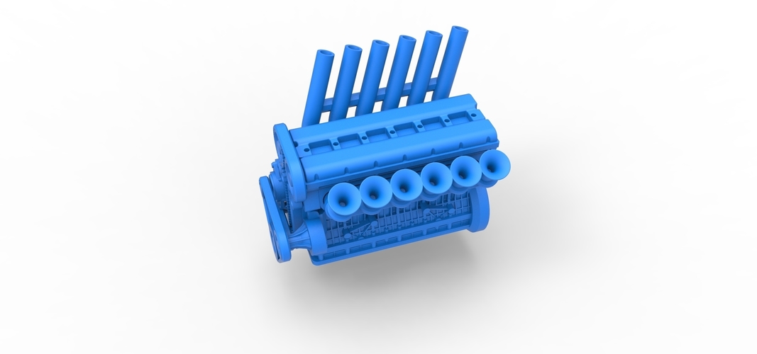 Diecast straight-six engine Scale 1:25 3D Print 510994