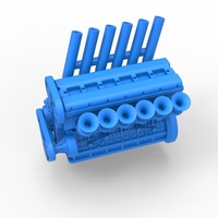 Diecast straight-six engine Scale 1:25 - Thumbnail 2