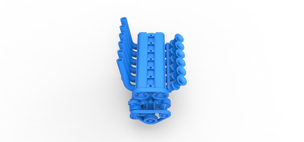 Diecast straight-six engine Scale 1:25 3D Print 510997