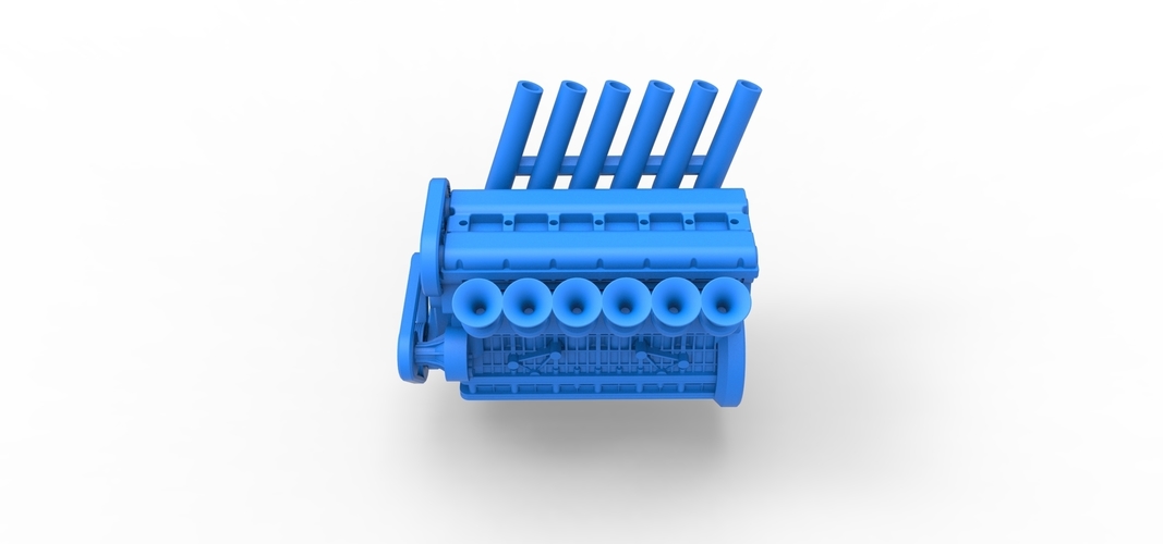 Diecast straight-six engine Scale 1:25 3D Print 511000