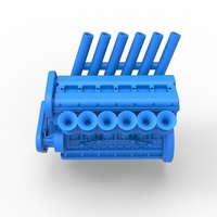 Diecast straight-six engine Scale 1:25 - Thumbnail 8