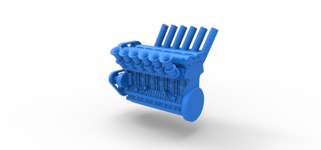 Diecast straight-six engine Scale 1:25 3D Print 511001