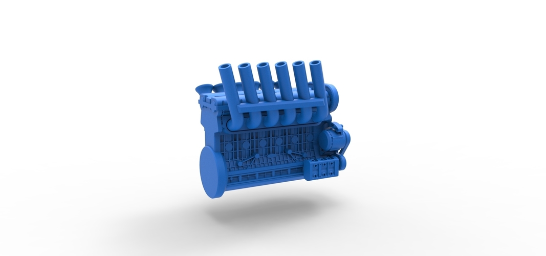 Diecast straight-six engine Scale 1:25 3D Print 511005
