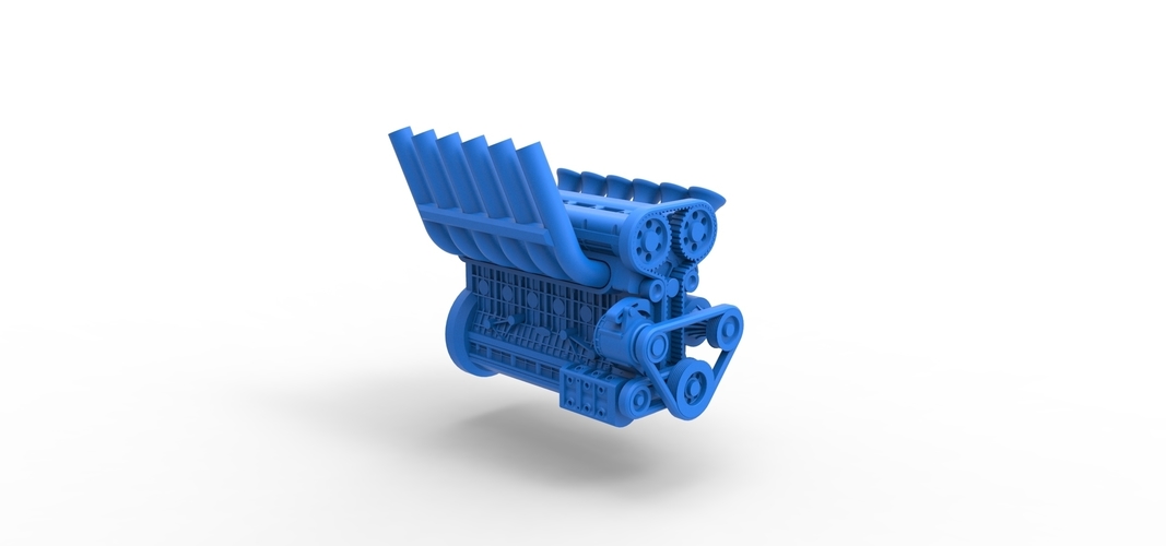Diecast straight-six engine Scale 1:25 3D Print 511007
