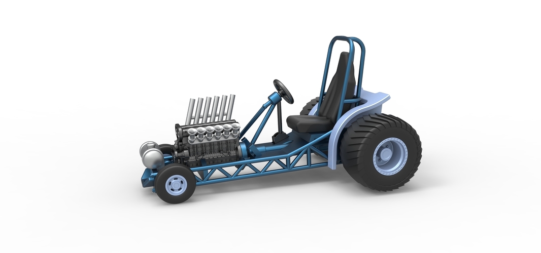 Mini Rod pulling tractor 9 Scale 1:25 3D Print 511017