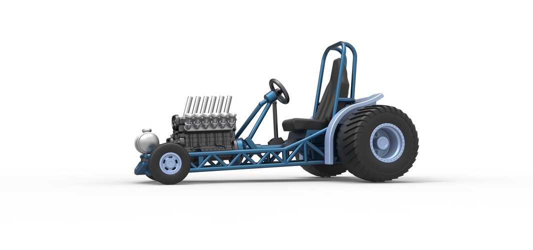 Mini Rod pulling tractor 9 Scale 1:25 3D Print 511019