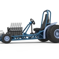 Mini Rod pulling tractor 9 Scale 1:25 - Thumbnail 3