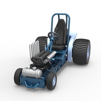 Mini Rod pulling tractor 9 Scale 1:25 - Thumbnail 4