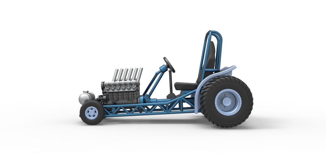 Mini Rod pulling tractor 9 Scale 1:25 3D Print 511024