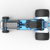 Mini Rod pulling tractor 9 Scale 1:25 - Thumbnail 10