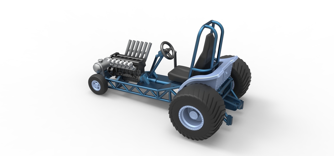 Mini Rod pulling tractor 9 Scale 1:25 3D Print 511027
