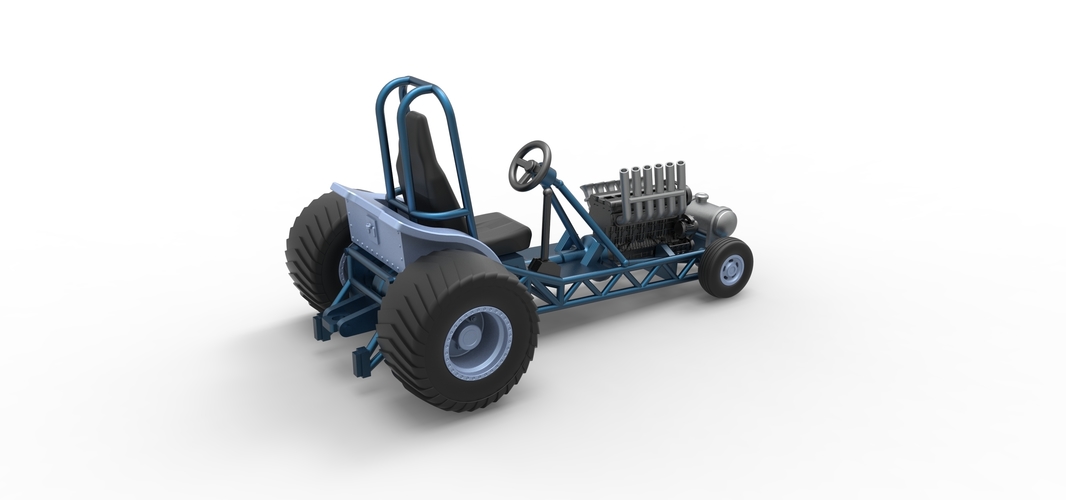 Mini Rod pulling tractor 9 Scale 1:25 3D Print 511031