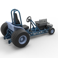 Mini Rod pulling tractor 9 Scale 1:25 - Thumbnail 15