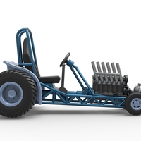 Mini Rod pulling tractor 9 Scale 1:25 - Thumbnail 16