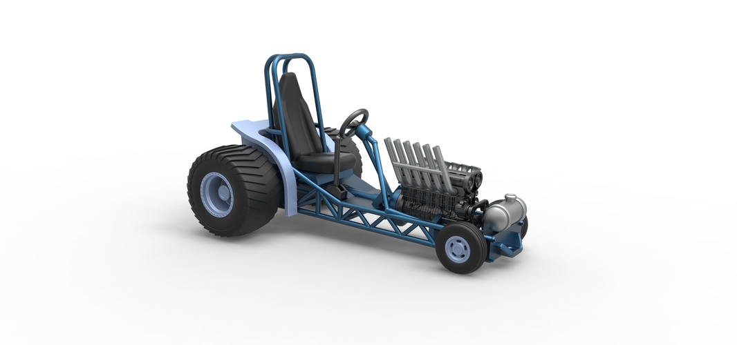 Mini Rod pulling tractor 9 Scale 1:25 3D Print 511033