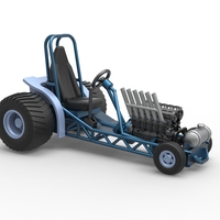 Mini Rod pulling tractor 9 Scale 1:25 - Thumbnail 17