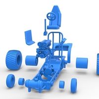 Mini Rod pulling tractor 9 Scale 1:25 - Thumbnail 21