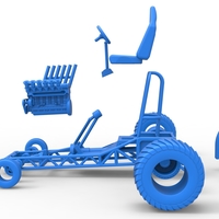 Mini Rod pulling tractor 9 Scale 1:25 - Thumbnail 22