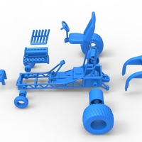 Mini Rod pulling tractor 9 Scale 1:25 - Thumbnail 23