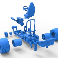 Mini Rod pulling tractor 9 Scale 1:25 - Thumbnail 24