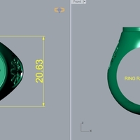 Marijuana Signet Ring R 202 - Thumbnail 5