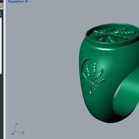 Marijuana Signet Ring R 202 - Thumbnail 6