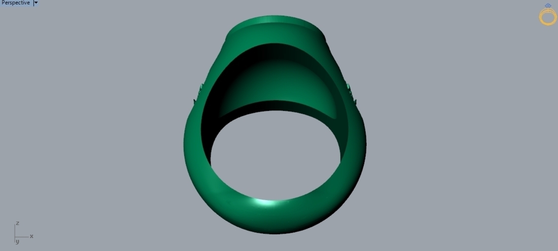 Marijuana Signet Ring R 202 3D Print 511051