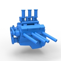 Engine V8 for Hot rod Version 2 Scale 1:25 - Thumbnail 1