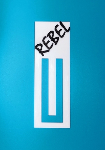 Rebel Bookmark / Marcapáginas Rebel 3D Print 511079