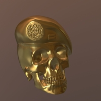 Peruvian Army Beret Skull  - Thumbnail 8