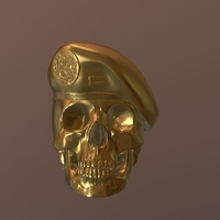 Peruvian Army Beret Skull  - Thumbnail 10