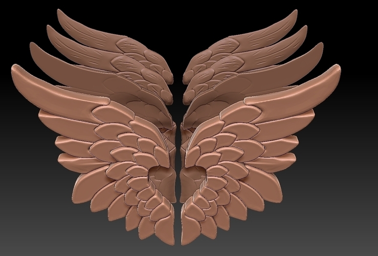 Heart Wings Jewel 3D Print 511179