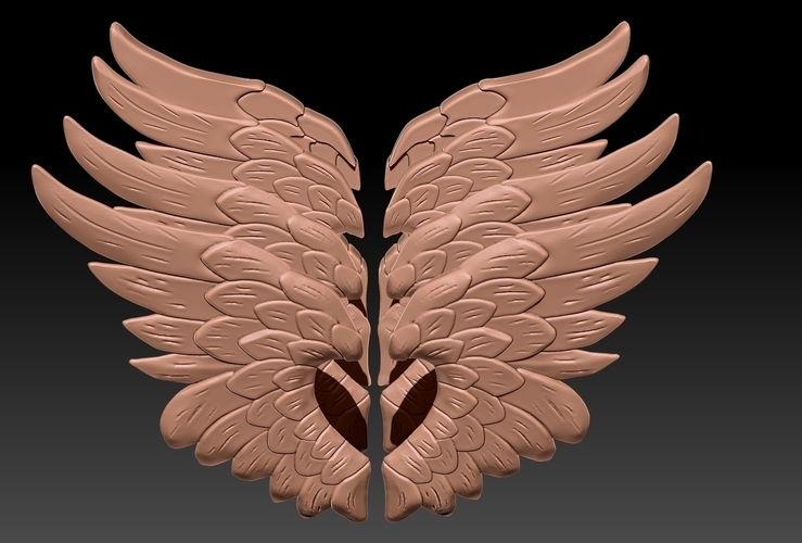 Heart Wings Jewel 3D Print 511180