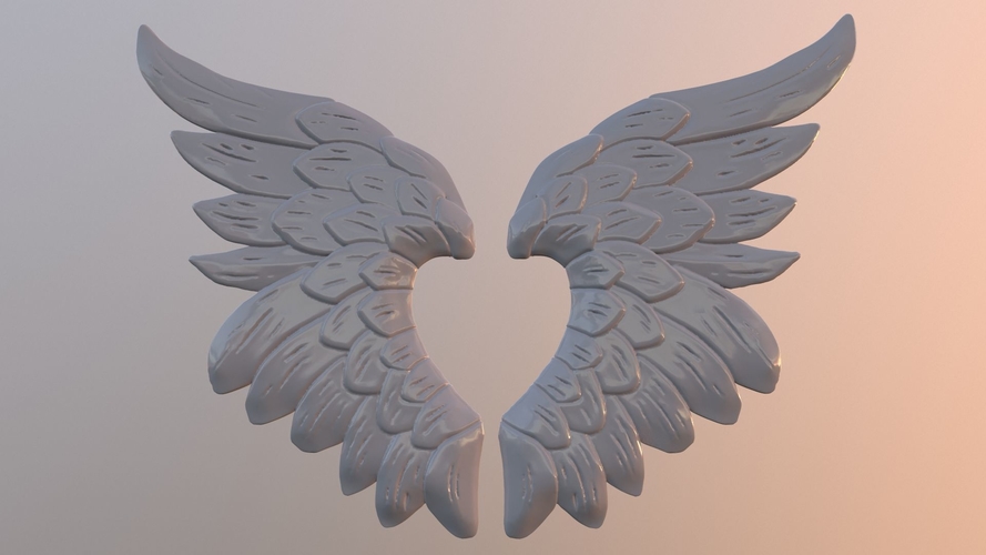 Heart Wings Jewel 3D Print 511181