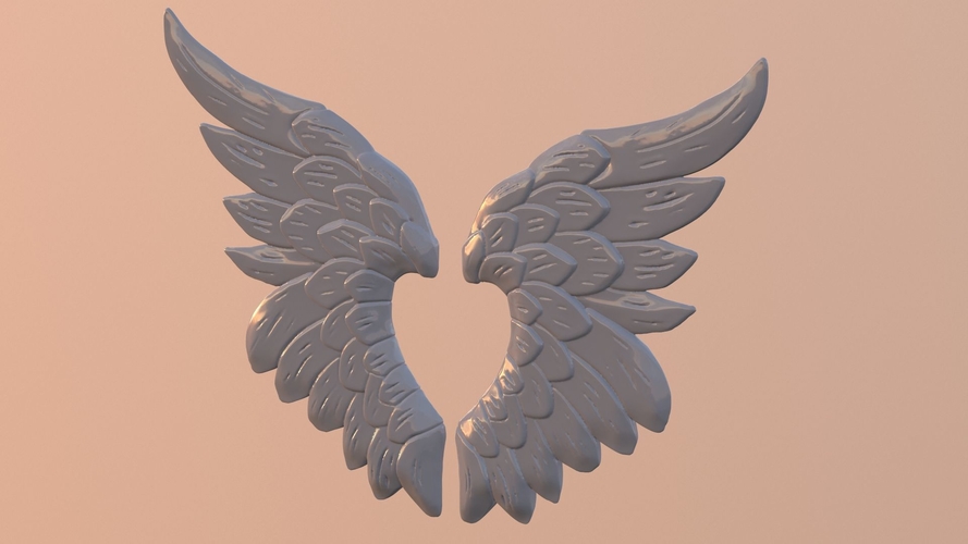 Heart Wings Jewel 3D Print 511184