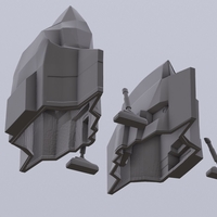 Visitors starships transport tanker pack - Thumbnail 9