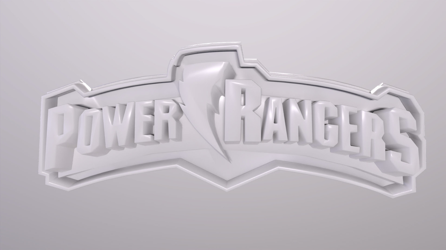 Power Rangers All Logos 3D Print 511241