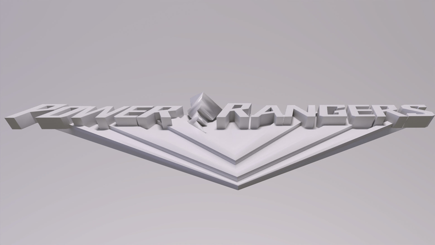 Power Rangers All Logos 3D Print 511243