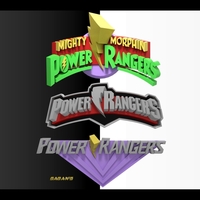 Small Power Rangers All Logos 3D Printing 511253